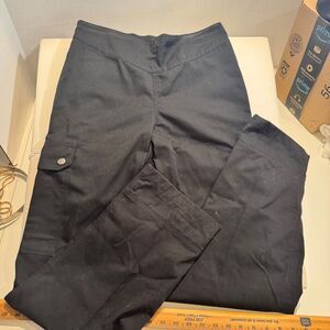 Chef Revival Ladies Medium Black Cargo Pants - LP002BK Chef wear